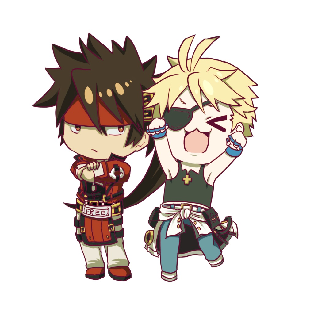 【ギルティギア】ソル＆シン　ステッカー