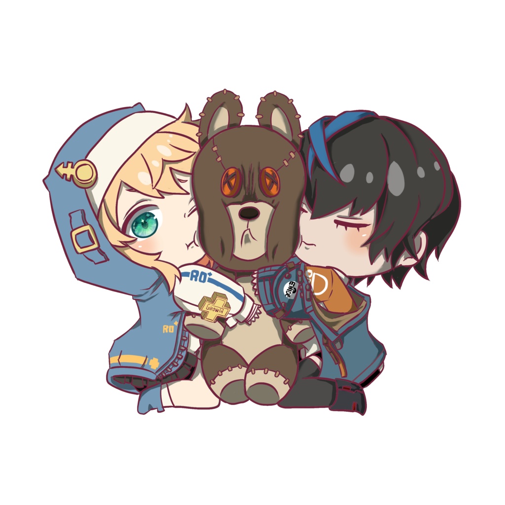 【ギルティギア】ブリジット＆ユニカ　ステッカー