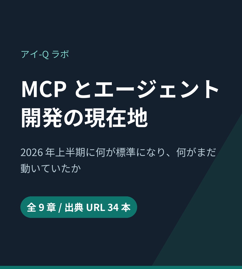 【2026年上半期版】MCP と AI エージェント開発の現在地 — MCP サーバー自作 2 本・Claude Code サブエージェント設計・Agentic CLI 4 本比較