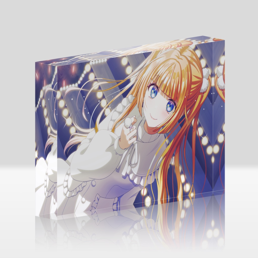 三日月るー アクリルブロック