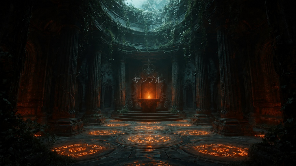 ファンタジー背景素材|古代遺跡シリーズ Vol.1 - Ancient Ruins Collection -|10枚セット【商用利用可】