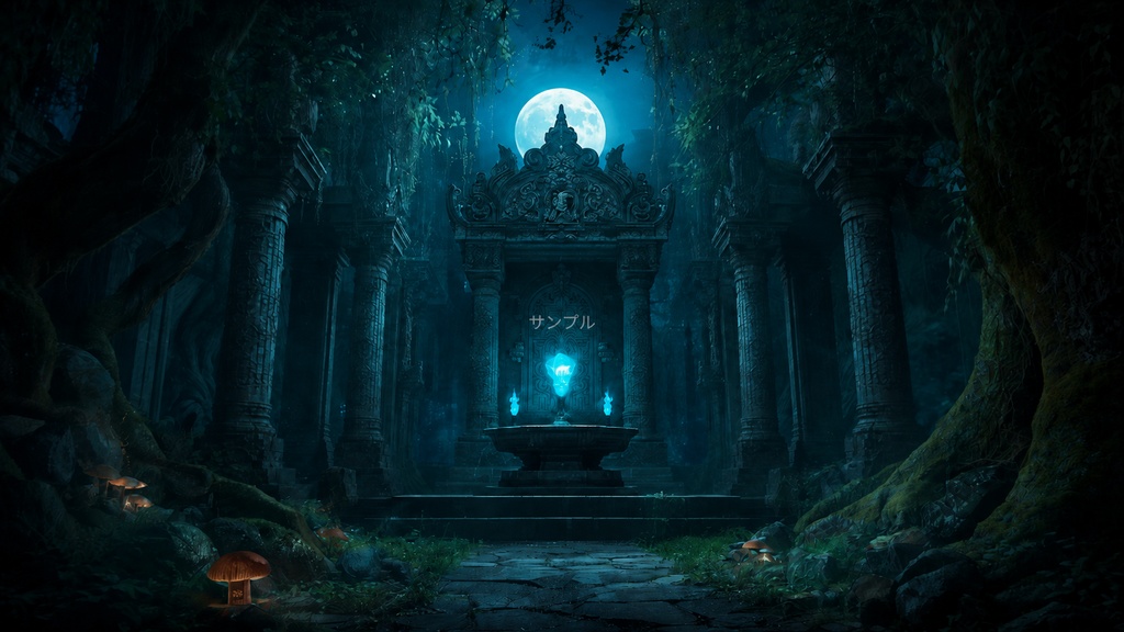 ファンタジー背景素材|古代遺跡シリーズ Vol.1 - Ancient Ruins Collection -|10枚セット【商用利用可】