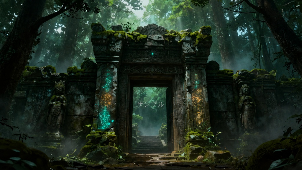 ファンタジー背景素材|古代遺跡シリーズ Vol.1 - Ancient Ruins Collection -|10枚セット【商用利用可】