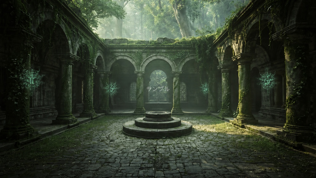 ファンタジー背景素材|古代遺跡シリーズ Vol.1 - Ancient Ruins Collection -|10枚セット【商用利用可】