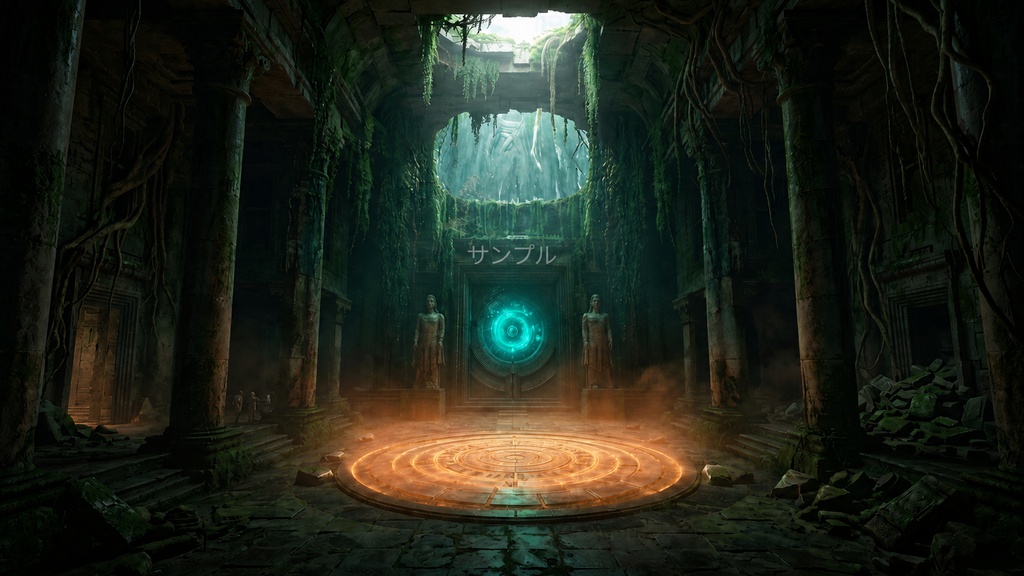 ファンタジー背景素材|古代遺跡シリーズ Vol.1 - Ancient Ruins Collection -|10枚セット【商用利用可】
