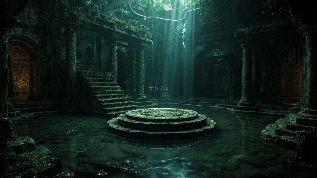 ファンタジー背景素材|古代遺跡シリーズ Vol.1 - Ancient Ruins Collection -|10枚セット【商用利用可】