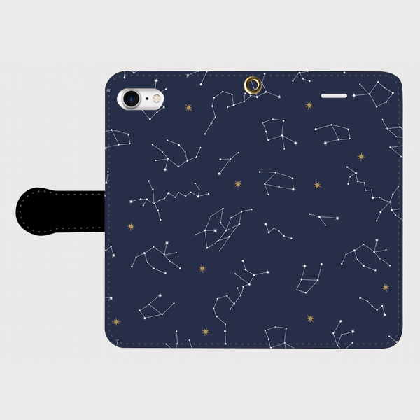 【刀剣乱舞】星座風マップ柄の手帳型スマホケース