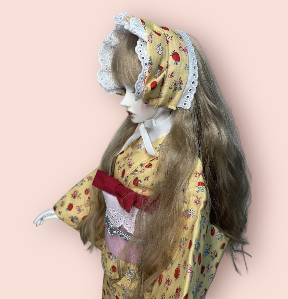 1/3ドール用　着物セット　黄色