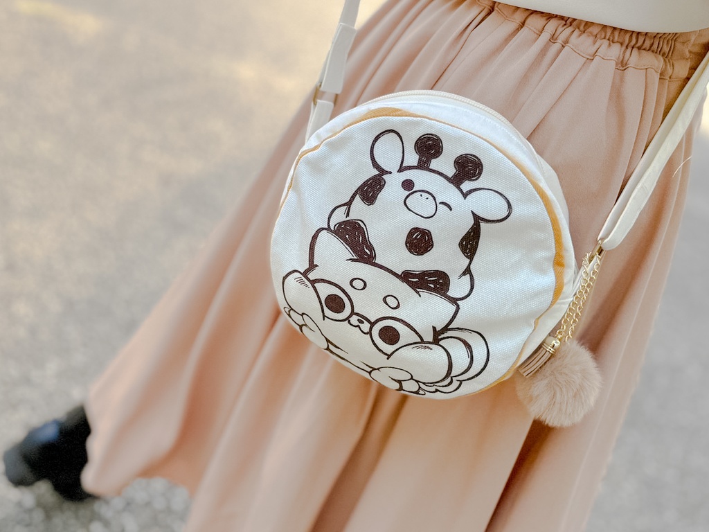 デザフェス58コラボ丸ポシェット白