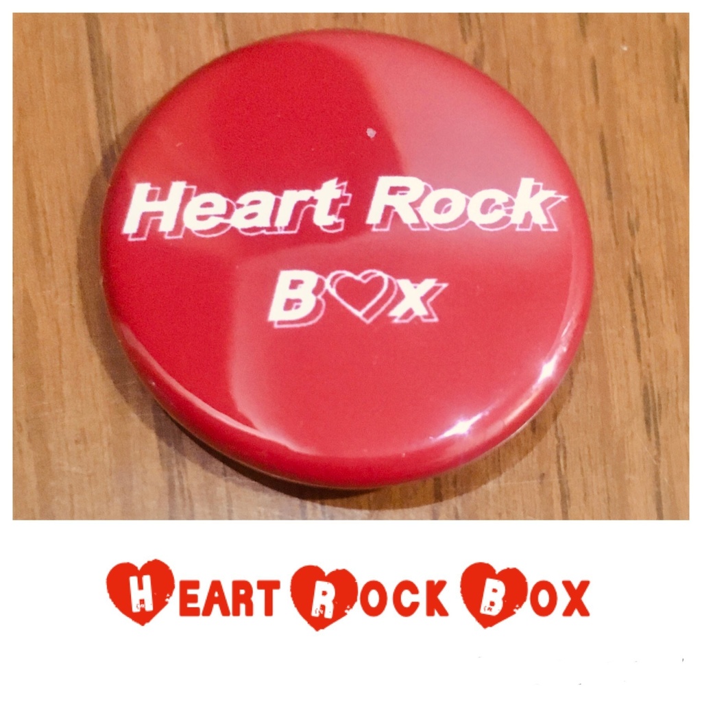 Heart Rock Box 缶バッチ