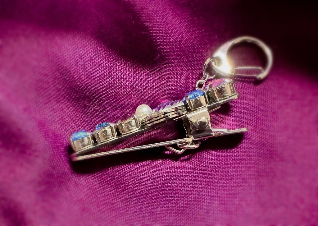 Crystal key clip -MERMAID- #unicorn