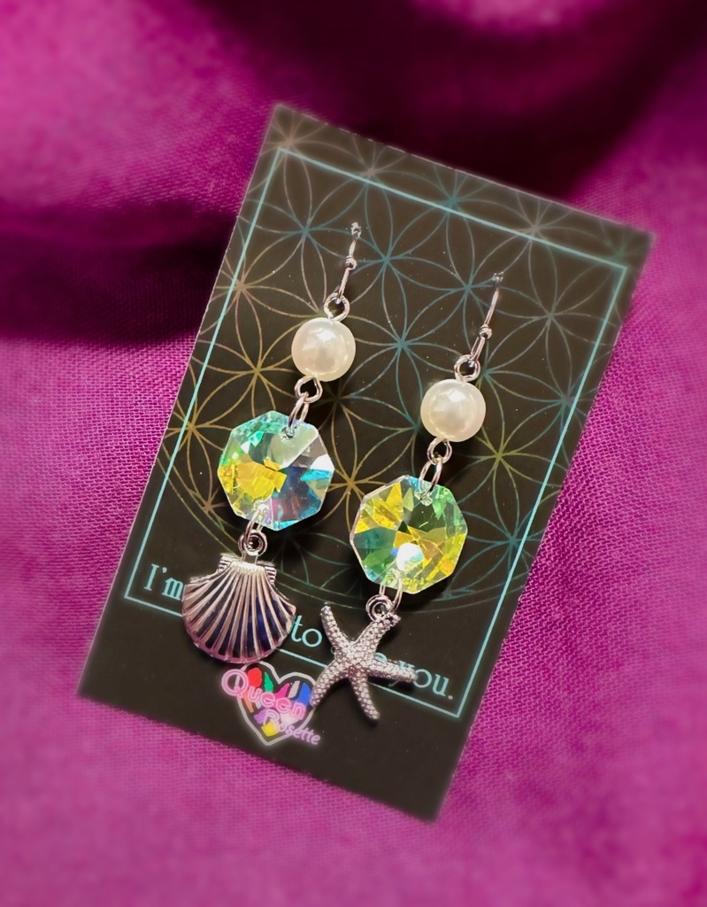海神ピアス(シルバー)