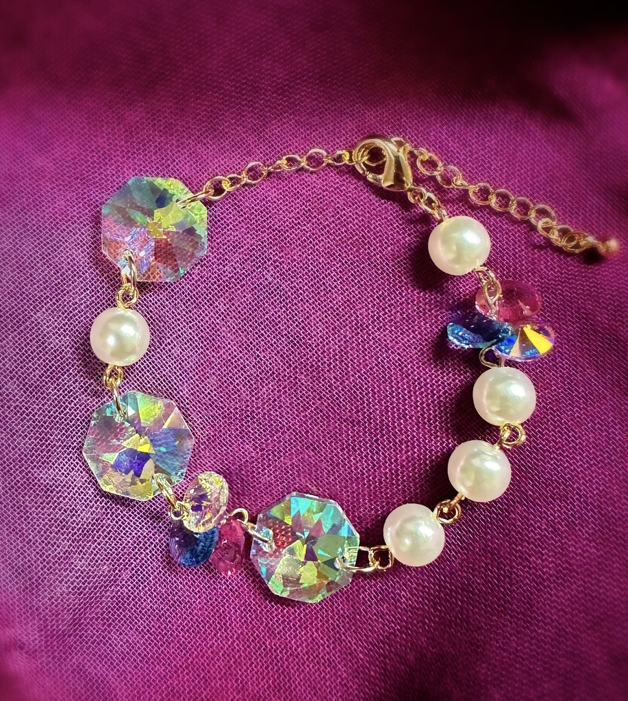 Crystal Pearl bracelet #1