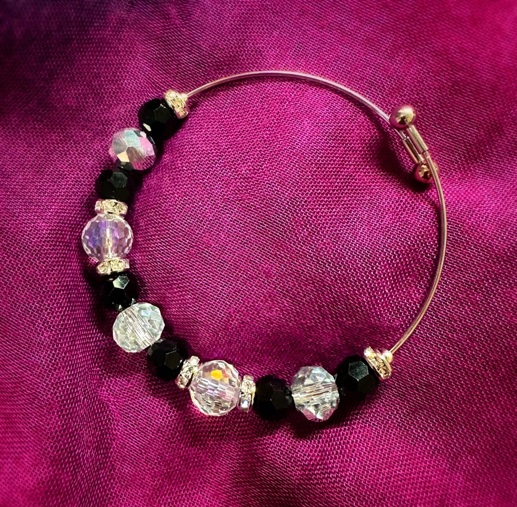 Crystal wire bracelet #1