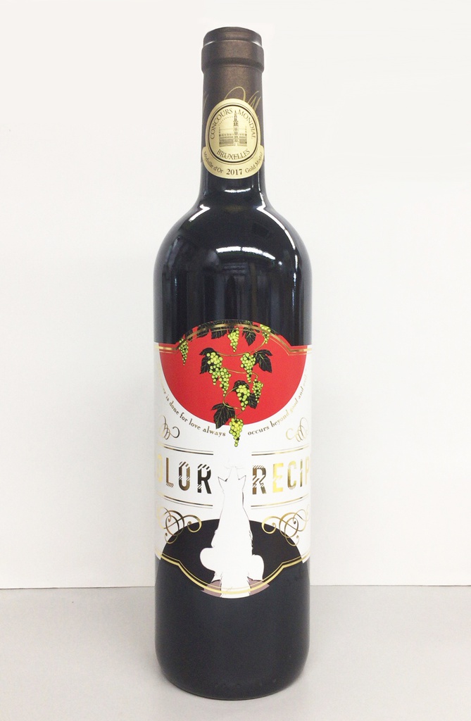 【完売御礼】直筆サイン&シリアルナンバー入りポストカード付き「カラーレシピ」ワイン&グラスセット