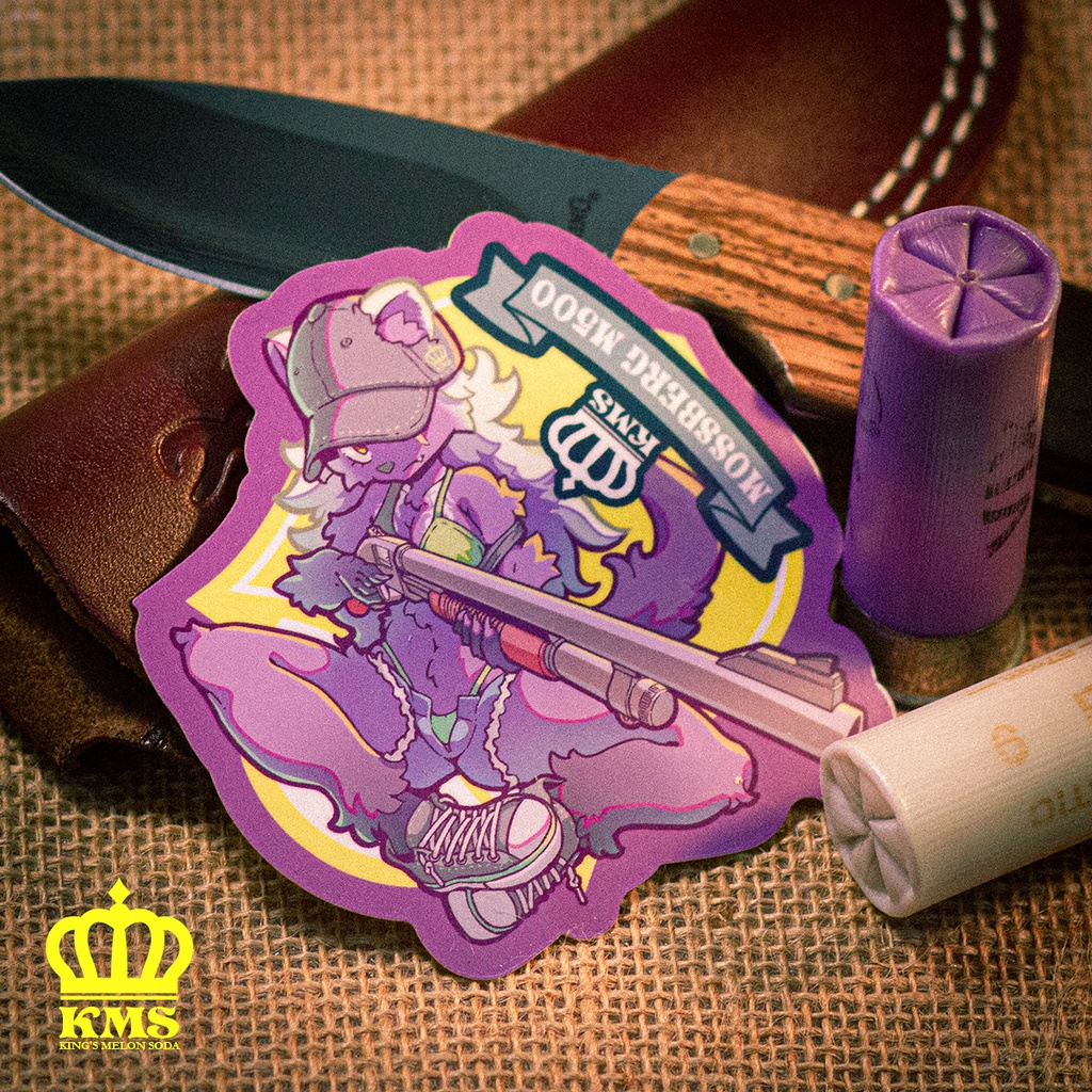 Mosberg M500 ワイルドシャツ気崩しホットパンツクズリっ娘ステッカー