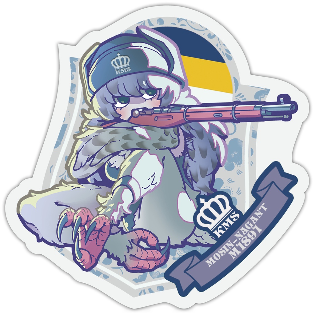 MOSIN-NAGANT x ウラルフクロウ ステッカー
