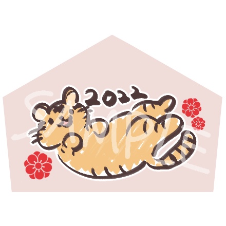 みるりぃのプチ絵馬ストラップ(大吉以上確定おみくじカード付)