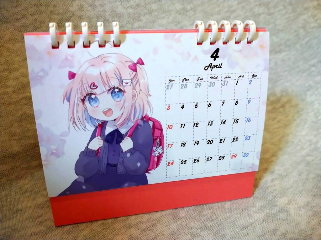 みるりぃの卓上カレンダー(2022年度版)