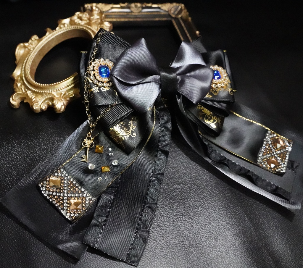 ツイステ ブレイジングジュエル リボン バレッタ