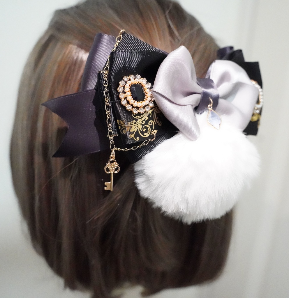 ツイステ ブレイジングジュエル グリム イメージ リボン バレッタ