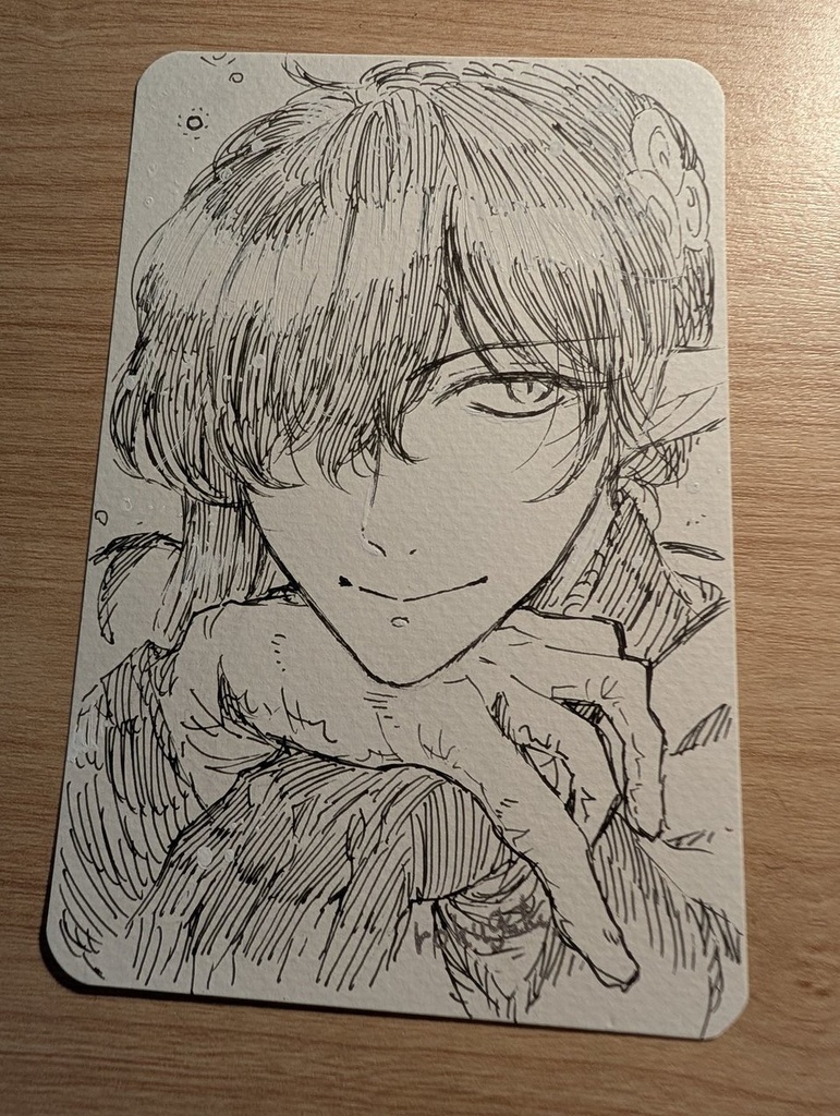 【手描き原画】森神物語・背高森の守護者フェンネル（ポストカードサイズ）