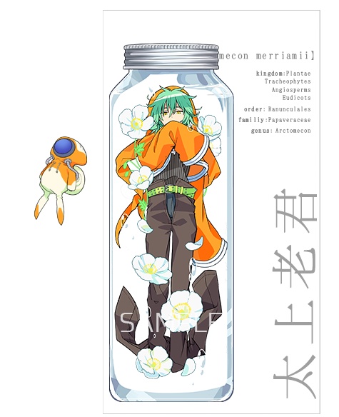 ハーバリウム風アクキー　太上老君