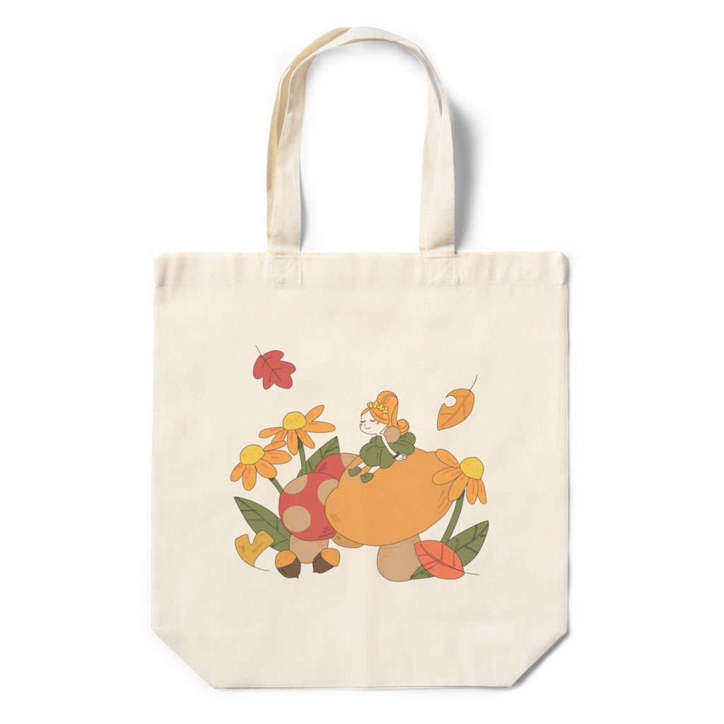秋の妖精エコバッグ