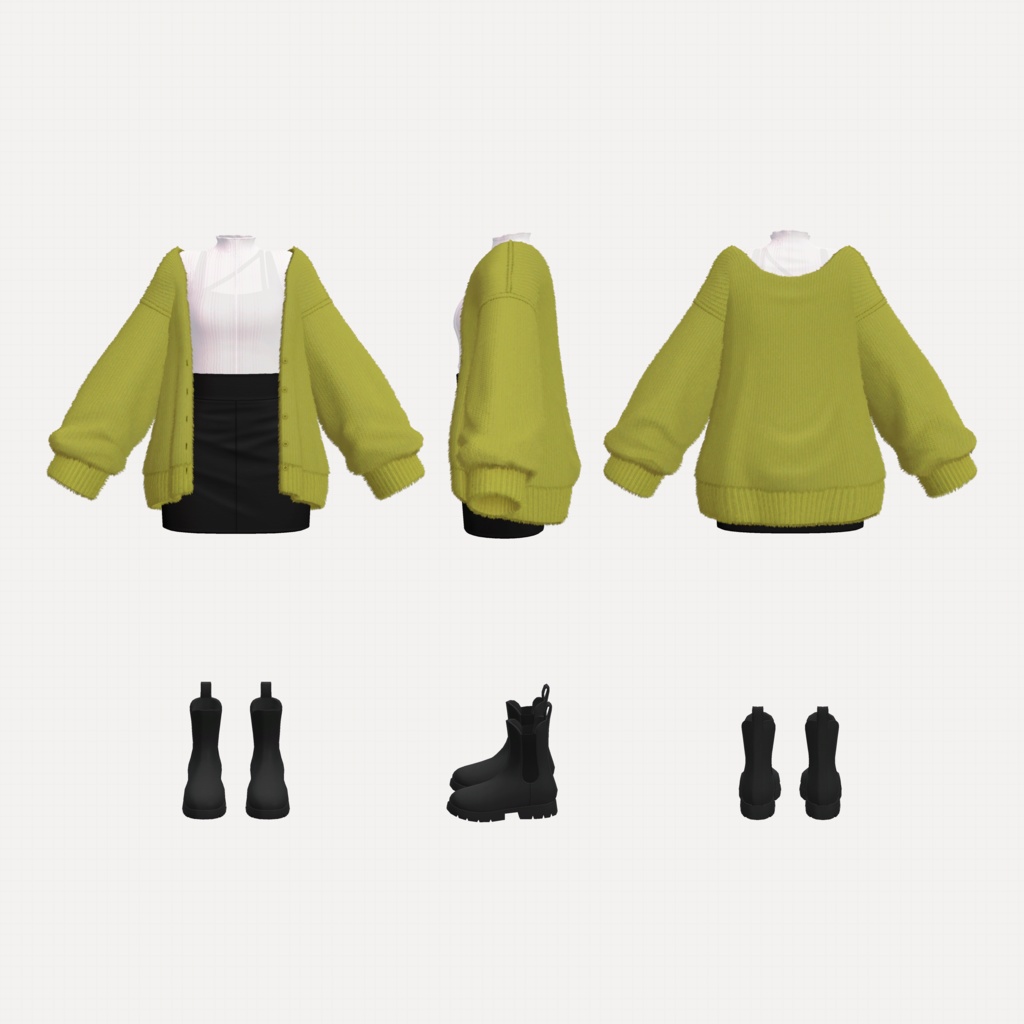 N004┊ゆるニットコーデ │ #yay_yay