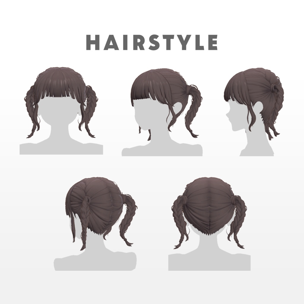 三つ編みツインテール │ #yay_yay