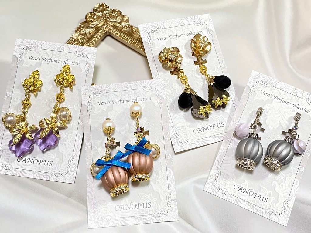 ◼️第五人格 調香師イメージ【ウィラ嬢の香水コレクション】イヤリング