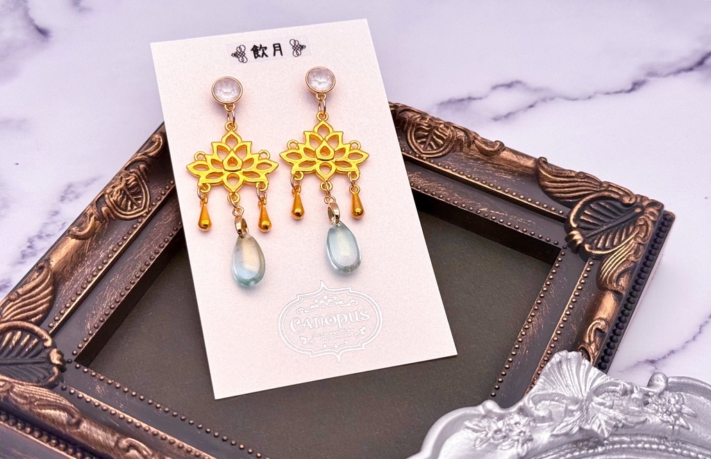 【崩壊:スターレイル】クリスタルドロップピアス・イヤリング