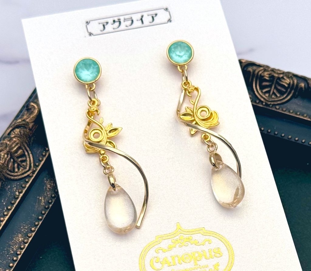 【崩壊:スターレイル】クリスタルドロップピアス・イヤリング