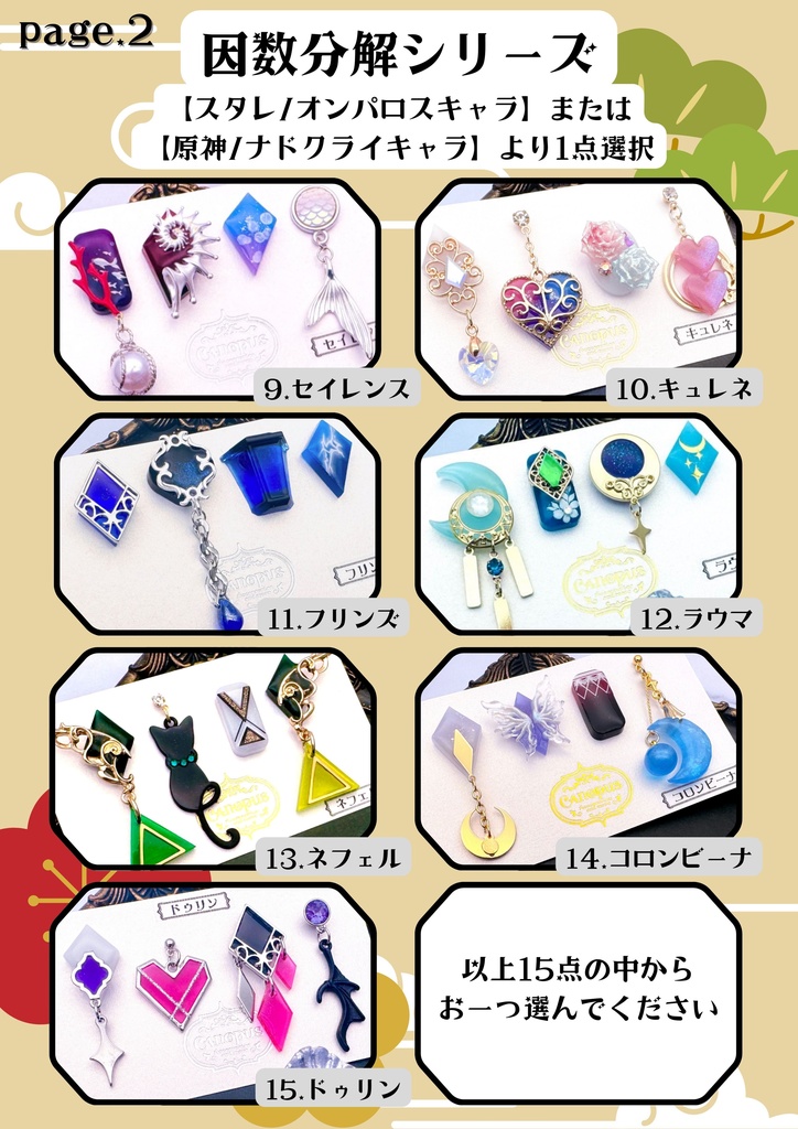 4つのうち2つ選べる福袋【CANOPUS】