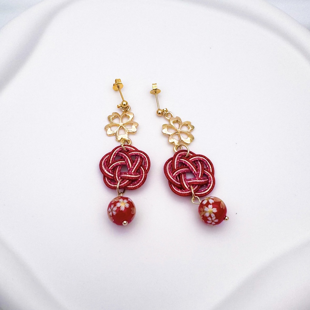 【崩壊:スターレイル】花火イメージ水引ピアス＆イヤリング