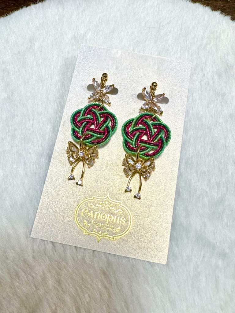 【原神】水引ピアス&イヤリング