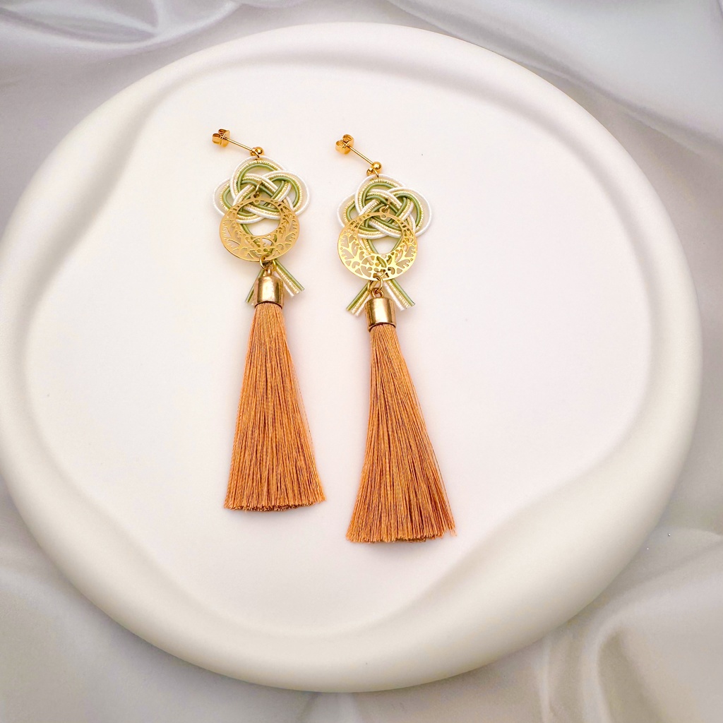 【原神】水引ピアス&イヤリング