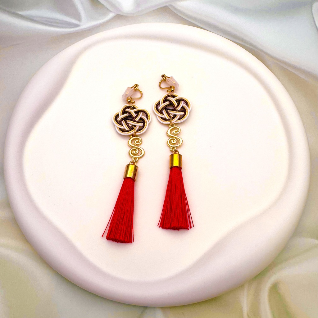 【原神】水引ピアス&イヤリング