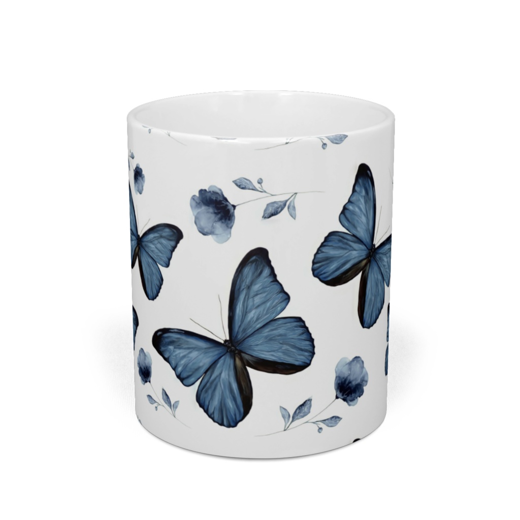 モルフォ蝶のマグカップ