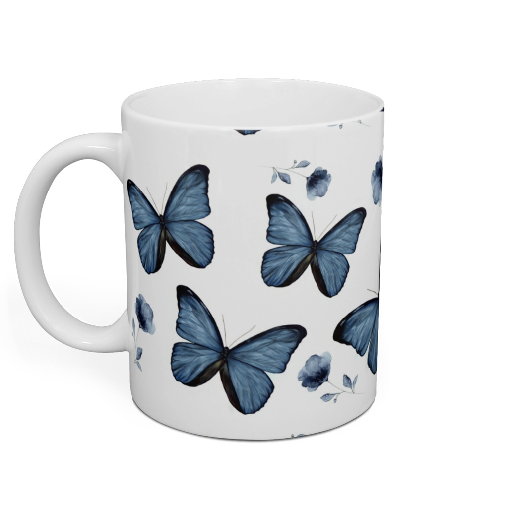 モルフォ蝶のマグカップ