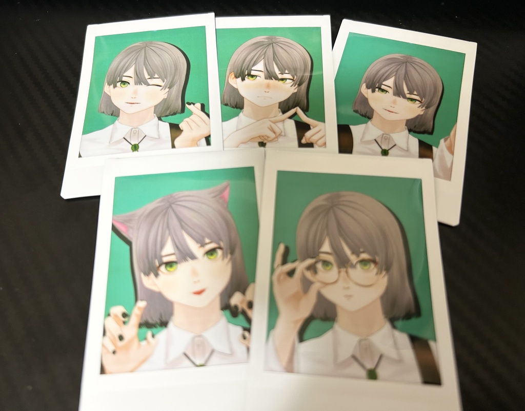 【チェキ】ヒトガタみーさんランダムチェキ(直筆サイン&メッセー付き)全5種【コンプリートセット有】