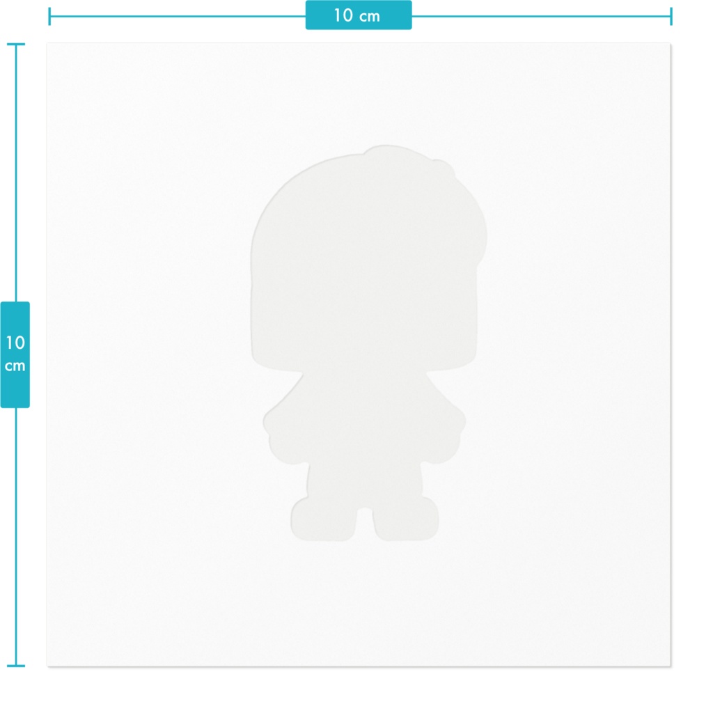 【ステッカー】ヒトガタみーさんデフォルメ