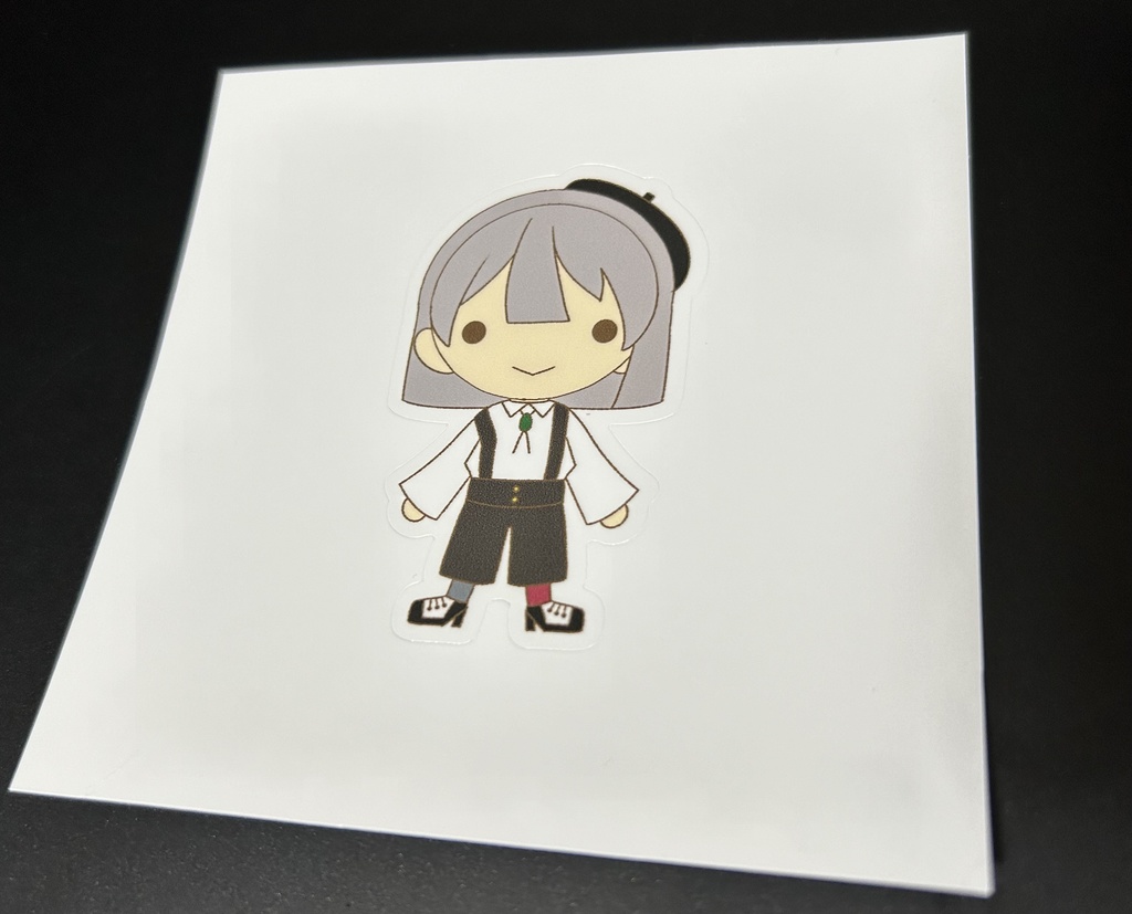 【ステッカー】ヒトガタみーさんデフォルメ