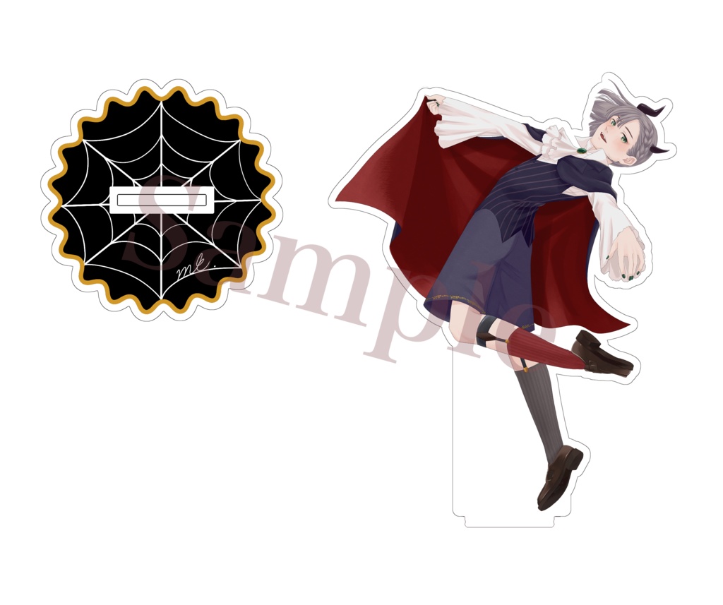 《期間限定：完全受注生産》【アクリルスタンド】描き下ろしヒトガタみーさんハロウィン仕様