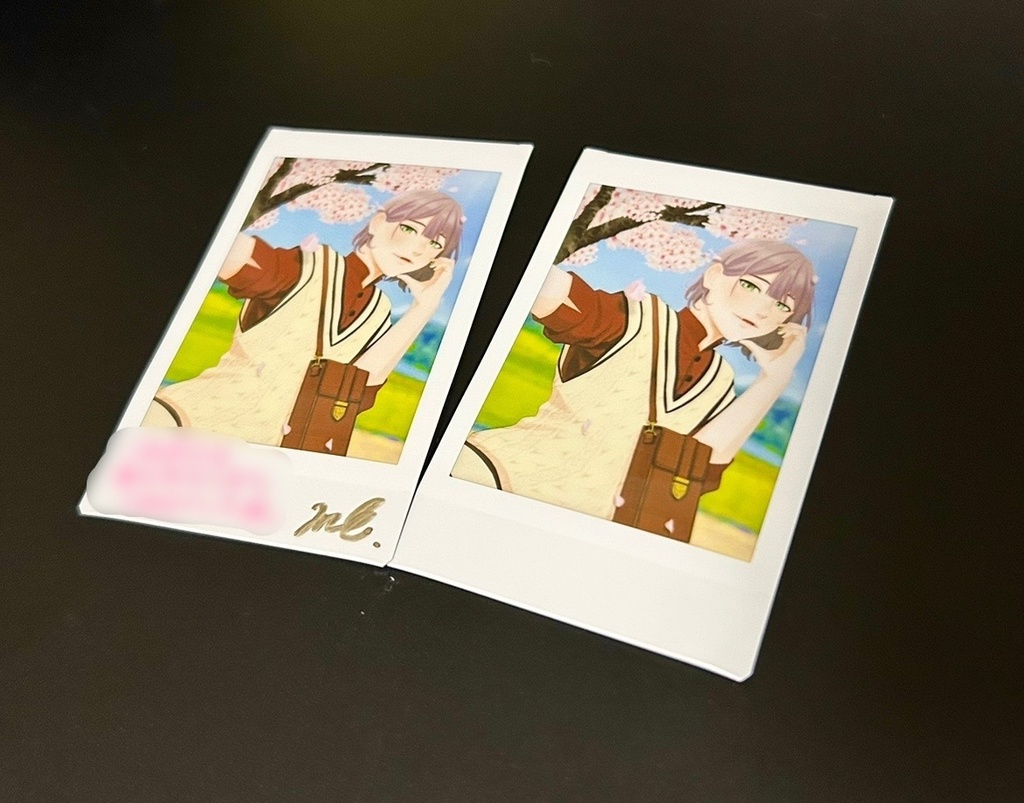 《期間限定:完全受注生産》【チェキ】ヒトガタみーさん春のおでかけチェキ(直筆サイン&メッセージ付き/宛名対応※説明欄必読)