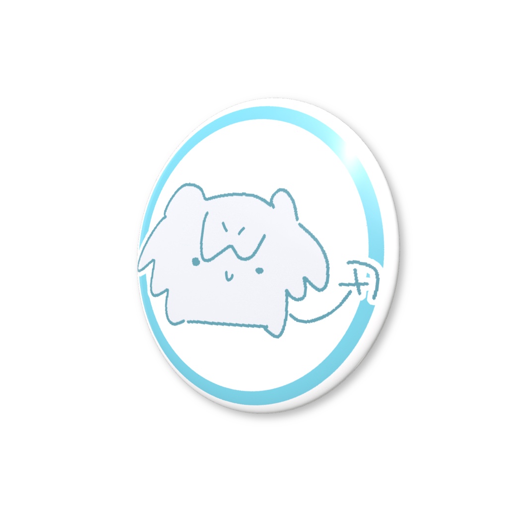 間抜け面缶バッジ