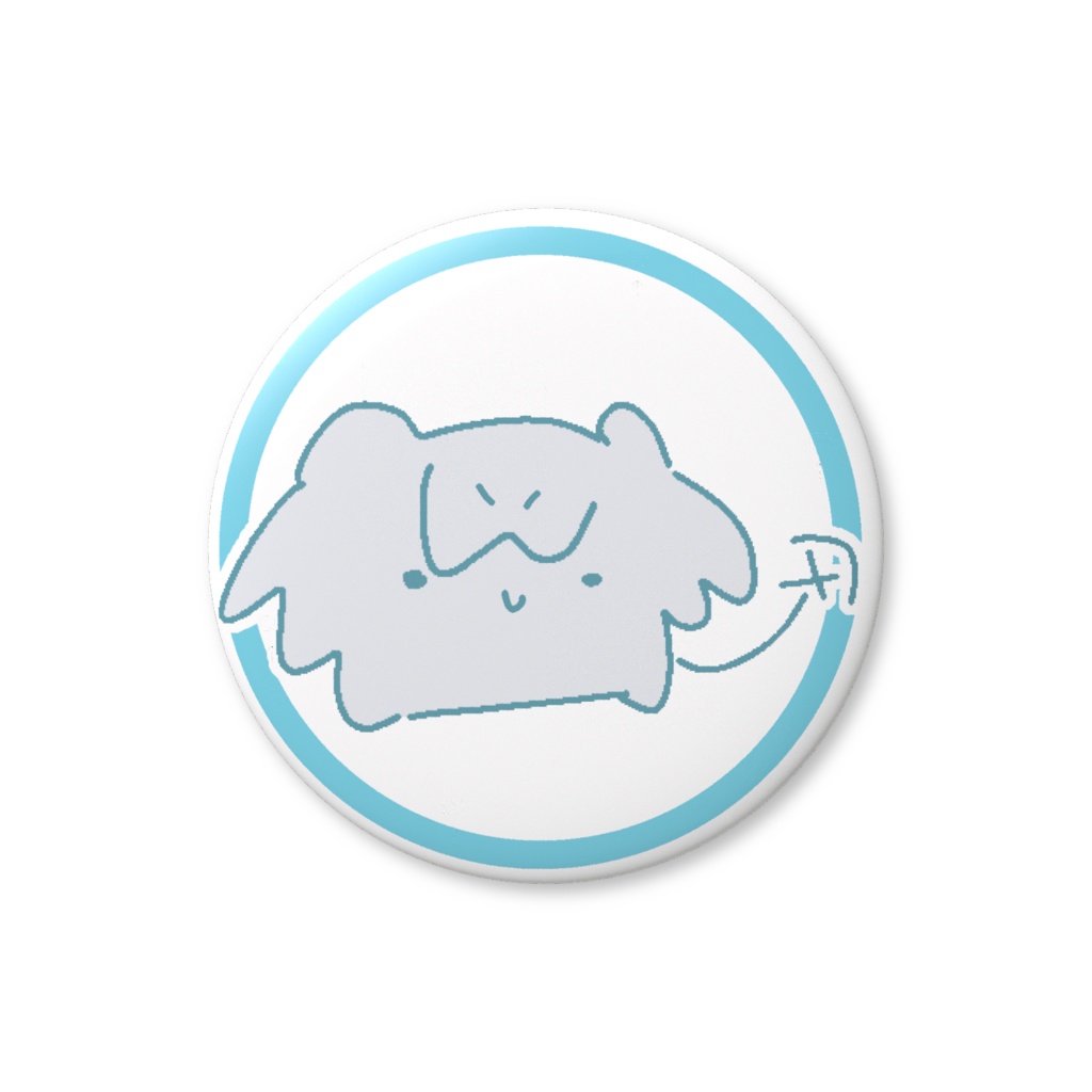 間抜け面缶バッジ