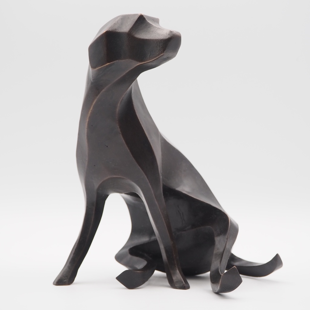 『Template_SittingDog』彫刻STLデータ【3Dプリント用】