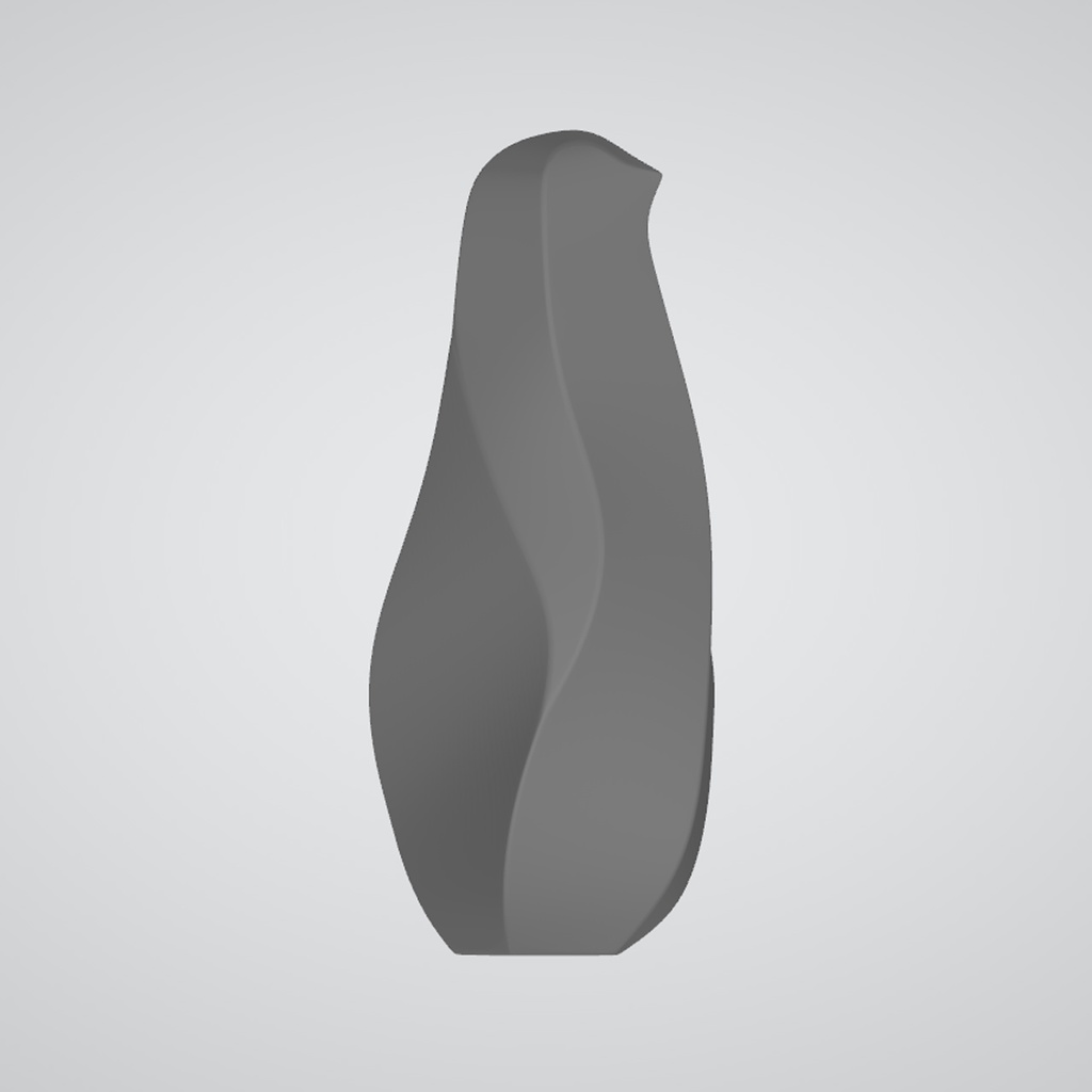 『Template_Emperor Penguin(Baby)』彫刻STLデータ【3Dプリント用】