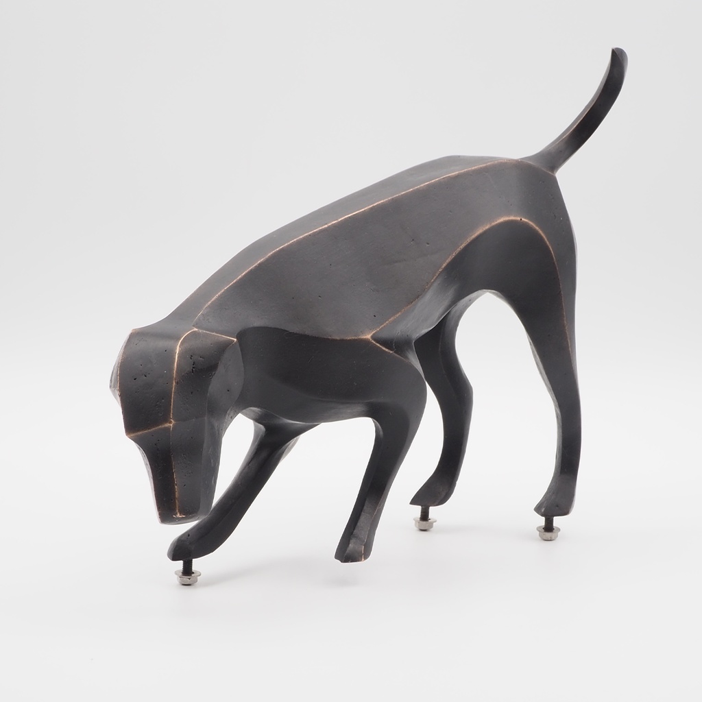 『Template_Dog Looking Down』彫刻STLデータ【3Dプリント用】